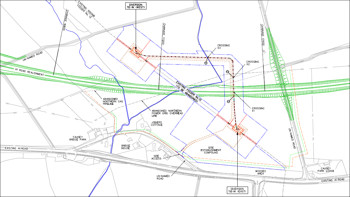 Plan of Pipeline Diversion Route